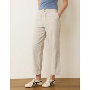 Marine Layer Cropped Pull On Trousers XL Beachy Coastal Casual Pants